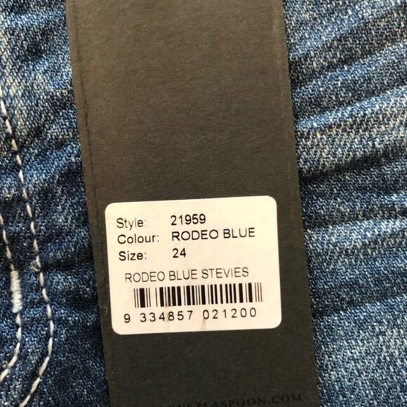 ONE TEASPOON Rodeo Blue Stevies low rise distressed shorts NEW WITH TAGS - Picture 3 of 8